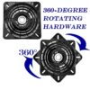 2Pack 10Inch Bar Stool Swivel Plate Heavy Duty, Chair Swivel Base with Solid Ring of Ball Bearings, 600lbs Capacity Replacement Swivel Seat Parts