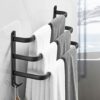 Senhill 3-Tier Towel Bar Wall Mounted 60cm Bath Towel Rack Towel Storage Shelf for Bathroom Towel Holder Towel Rail Towel Hanger