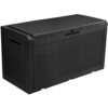 YITAHOME 380L Garden Storage Box, Large Waterproof Outdoor Storage Box with Lid, Lockable Patio Deck Boxes for Garden Tools Pillows Pool Supplies