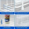 eipizx Coffee Syrup Organizer 2 Tier Syrup Bottle Holder Rack for Coffee Bar 10 Bottles White Wine Bottle Rack Coffee Syrup Stand Shelf for Syrup