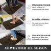 Yimobra Durable Indoor Door Mats, Easy Clean Entrance Floor Rug, Water Absorption Welcome Mat for Outdoor Front Door, Resist Dirt, Patio, Busy Ar