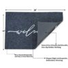 AAZZKANG Welcome Mat Outdoor with Durable Non Slip Rubber Backing Ultra Absorb Mud Easy Clean Entry Door Mat