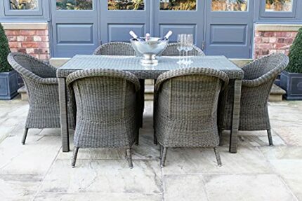 Alder Outdoor Furniture set - 6 Chairs