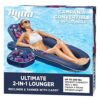 Aqua AQL14856AZ Ultimate 2-in-1 Lounge & Caddy – 60” Float