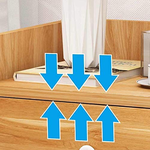 LUKEO Simple Bedside Table Bedroom Locker, Wooden Locker Cabinet Bedside Table Drawer Bedroom Furniture