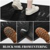 Yimobra Welcome Door Mat, Heavy Duty Durable Front Door Mat for Home Entrance, Garage and Garden Outside Entryway Floor Mat, Non Slip, Fade Resis