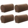 GEOCANG Armchair cover, non-slip armchair, sofa armrest protector, for furniture protector,Set of 4(Beige)