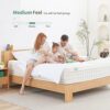 SZsuilong Small Double Mattress 120 x 190 x 26cm, 4FT Memory Foam Sprung Mattress, 10.2 Inch Hybrid Mattress with Comfortable Foam and Pocket Spr