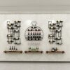 Industrial Wall Wine Rack,Wall Mounted Wine Rack,Modern Metal Wall Mounted Wine Display Rack,Wine Racks Wall Mounted With Wine Glass Holder,Wine