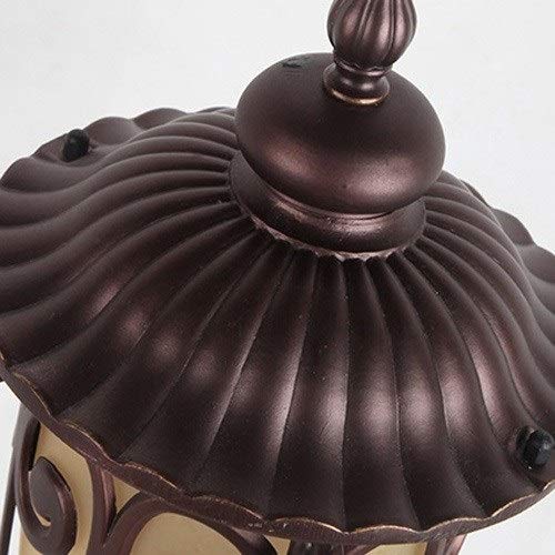 TQXDD Vintage Outdoor IP54 Waterproof Aluminum Lawn High Pole Pillar Light Victoria Vintage Garden Courtyard Villa Aisle Bollard Column Lamp Gara