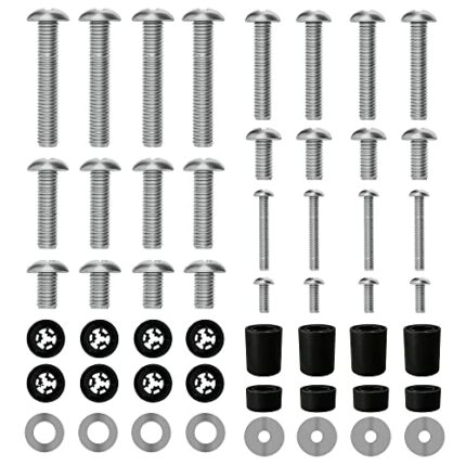Universal TV Mounting Kit, Forging Mount TV Mounting Accessories, Contains Screws and TV Spacers M4 M6 M8, Compatible with Most TV Wall Mount/Mon