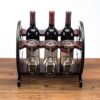 NEOCHY Countertop Rustic Wine Rack，Wine Display Storage Wine Rack Wine Storage European Grape Wine Glass Rack