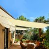 Sun Shade Sail, Water Resistant Sunscreen Awning Canopy 95% UV Block for Outdoor Garden Patio, with Free Mounting Ropes - Rectangle 2x3 M, Beige
