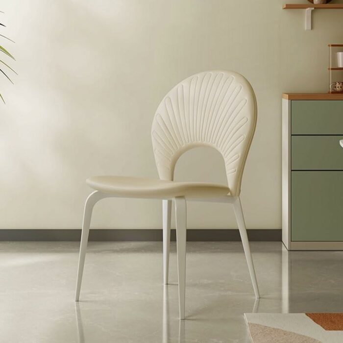 WALNUT Dining Chair Back Kitchen Dinning Tables Chairs Living Room Lounge Decoration Living Room Chair (Color : Argento, Size : Light Grey)