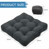 baibu Chair Cushions Large Square Seat Cushion Thickened Bench Mat Durable Floor Pillow Armchair Booster Cushion -50x50x10 CM