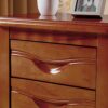 CZDYUF Side Table - Industrial Nightstand, Stackable End Table with Front Storage Compartment, Retro Rustic Chic Wood Look, Rustic Brown