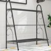DINGZZ Simple Shoe Rack, Multi-layer Household Iron Shoe Cabinet Simple Assembly Dust Shoe Rack Black