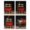Stylish Simplicity Wine Shelf Oak Barrel Wine Barrel Wine Red Wine Barrel Household with Faucet Brewed Wine, PIBM, a, 3L