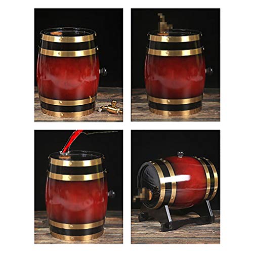 Stylish Simplicity Wine Shelf Oak Barrel Wine Barrel Wine Red Wine Barrel Household with Faucet Brewed Wine, PIBM, b,