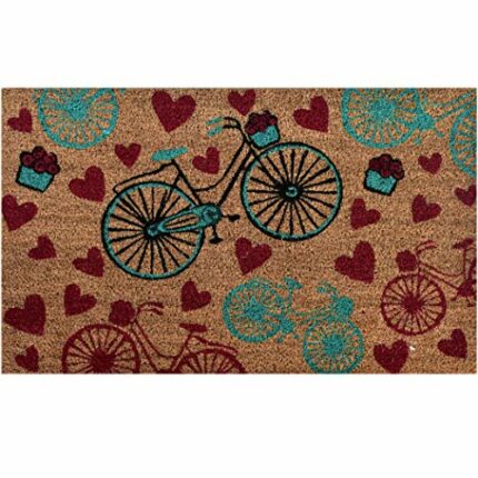 NINAMAR Door Mat Vintage Bicycle Natural Coir – 29.5 x 17.5 inch