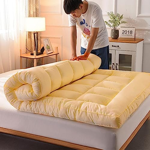UE-MAOLU Futon Mattress Japanese, Soft Portable Sleeping Mattresses Camping Mattress, Foldable Roll Up Double Single Mattress Floor Lounger Bed S