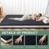ZIKEBTUY Floor Mattress Japanese Futon King Mattress Topper - 10cm Thick Foldable Tatami Mat Sleeping Bed Pad for Guests, Dormitories, Camping, S