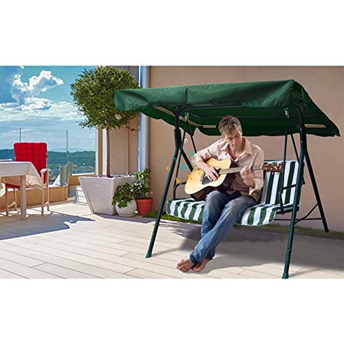 FINE GARDEN 3-Seater 215 X 125 X 168cm Green Garden Swing Cover Suitable For All Weather Protection waterproof and UV-resistant Hammock Cover wit