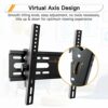 Perlegear TV Wall Bracket, Sturdy Tilt TV Wall Mount for 13-42 inch TVs Max Weight 45kg, Max VESA 300X300mm, Spirit Level Included – PGST1-U