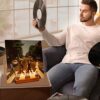 YuanDian Now Playing Vinyl Stand, Light up Now Spinning Record Stand, Wooden Acrylic Holder for Vinyl Album Display Storage, Vinyl Record LED Dis