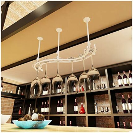 Simple Decoration Stylish Simplicity Down Wine Rack Creative Display Metal Stylish Simplicity Home Decoration Goblet Holder Wine Glass Holder Hei