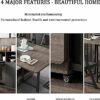 Folding Dining Table Set, Mobile Drop Leaf Dining Kitchen Table With 4 Chairs, Wood Simple Storage Table With 2 Wheels for Kitchen Dining Room Li