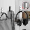 Geekria Foldable Wall Mount Headphones Holder, Headset Wall Hanger, Aluminum Wall Mount Hook, Hold Up to 1KG with 3M Tape, 20KG with Screws, Stan