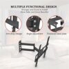 32-65" Single Pendulum Small Base TV Stand Bearing 35KG / 400 * 400 / Up And Down -10~10°4