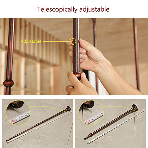 EMISOO Wine Rack Wall Mounted - Ceiling Wine Bottle Rack,Vintage Style Iron Hanging Wine Glass Holder Bar Accessories Shelving for Restaurant or