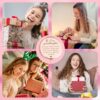 Aievlinkr Granddaughter Gifts from Grandma and Grandpa, Gifts for Granddaughter, Personalized Engraved Compact Mirror, to My Granddaughter Makeup