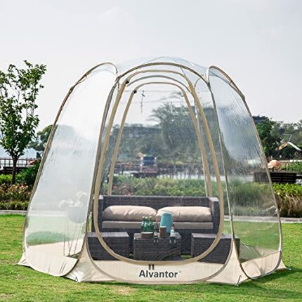 Alvantor Bubble Tent Pop Up Gazebo, 4-6 Person Igloo Dome Garden Patio Canopy Shelter, Large Premium Oversize Instant Greenhouse Weather Pod for