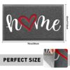 Avvrel Dirt Trapper Door Mat, Non-Slip Low Profile Doormat, Washable Heavy Duty Front Back Door Mat,HOME Floor Mat Rug for Indoor Outdoor Entranc