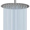 Rain Shower Head - Voolan 10" Round High Pressure Shower Heads Made of 304 Stainless Steel - Luxury Modern Chrome Look - Universal Wall and Ceili