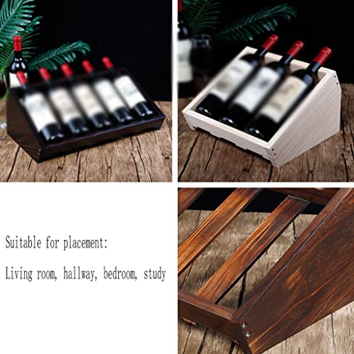 Yalych Home Kitchen Wine Racks Handmade Wine Rack, Solid Wood Wine Display Rack, Wine Cabinet, Home Wine Racks Decoration for Living Room Entranc
