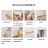 Towel Rack Aluminum Towel Bar Double Layer Towel Shelf Self Adhesive Bathroom Wall Mounted Rustproof Folding Towel Holder Towel Rail