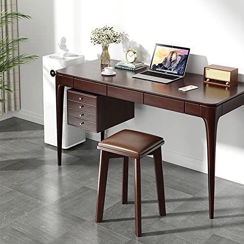 Rukulin Wooden Stacking Stool Stackable Bar Stools with Padded Seat for Home Kitchen Office (1Pack)