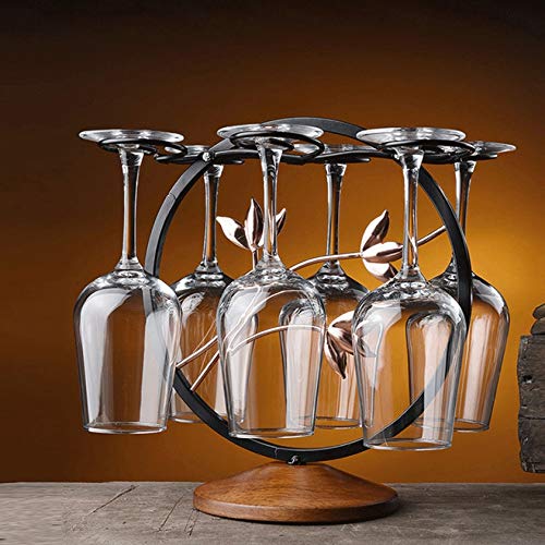 MJWDP Stemware Drying Rack Retro Glass Wrought Iron Detachable Bars Champagne Kitchen Storage Holder Cup Wine rack