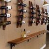 Wine rack Solid Wood Wine Rack Vintage Wine Rack Creative Shelf Wall-mounted Wine Rack Goblet Holder Wine Rack Glassware Rack Cup Holder