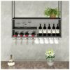 Stylish Simplicity Industrial Retro Stylish Simplicity Wine Glass Holder Stylish Simplicity Decoration Bottle Holder Metal Wrought Iron Storage H