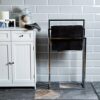 Bath Vida Three Tier Towel Holder Freestanding Bathroom Chrome Rail Rack