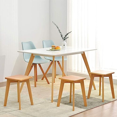 LUKEO Small stool- Multifunction Wood Large Comfortable Seat Surface Dressing Stool Stool Restaurant Home Life