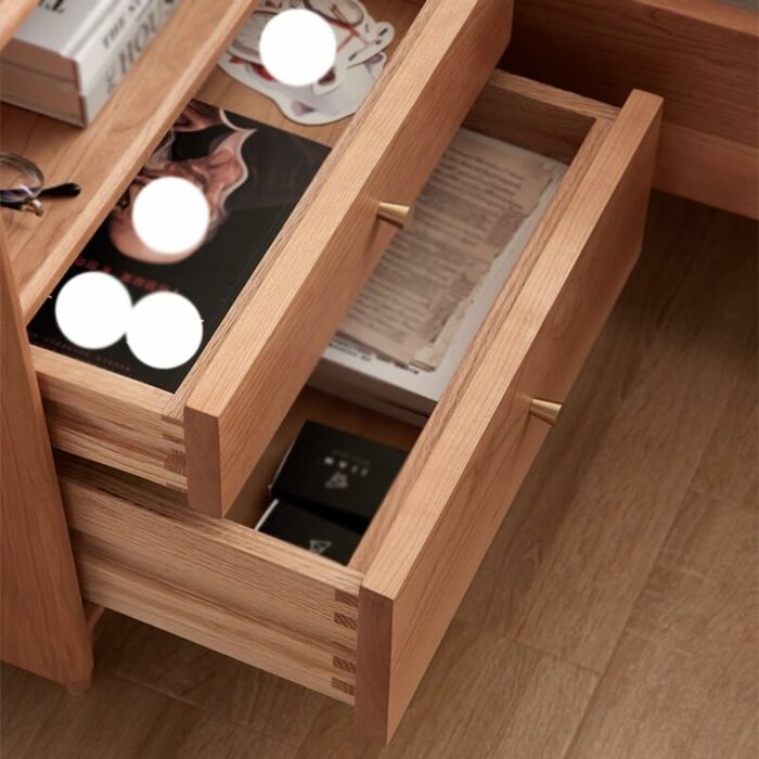 EYHLKM Side Cabinet Large Storage Space Nightstand Bedroom Nightstand Cabinet Of Drawers Furniture Bedroom Nightstand