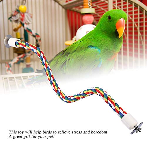 ALREMO HUANGXING - Soft Bird Toy Rope Perch, 2 .3 inch Chew Toys, for Cockatiel for African Grey
