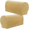 XIEHUZA Arm Rest Covers, Stretch Armchair Couch Armrest Chair Covers for Furniture Protector, Anti-Slip Sofa Chair Arm Caps Spandex Polyester Sli