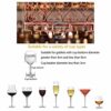 Simple Inverted Wine Rack Vintage Metal Creative Living Room Display Storage Wine Glass Holder Adjustable Height Restaurant Kitchen Bar Floating